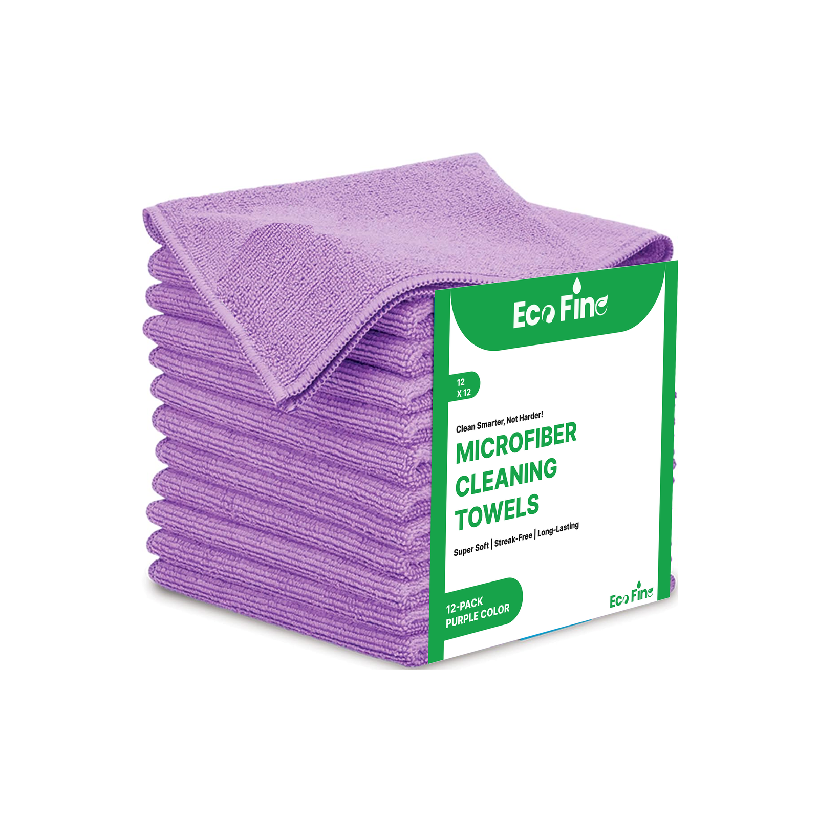 12x12 Microfiber Cloth - Purple