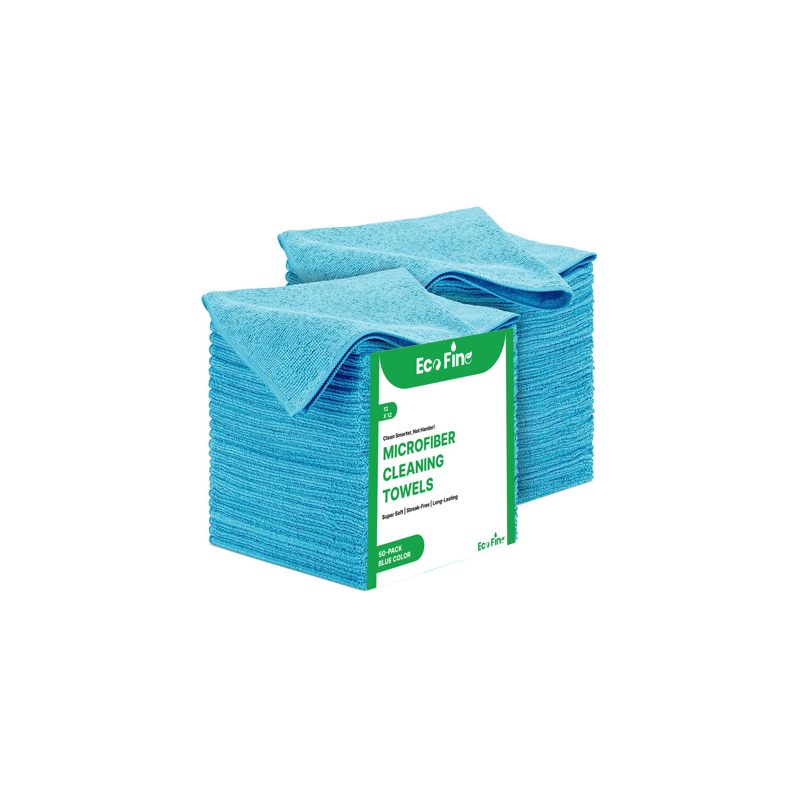 EcoFine Microfiber Cloth - 12" x 12" - 300 GSM