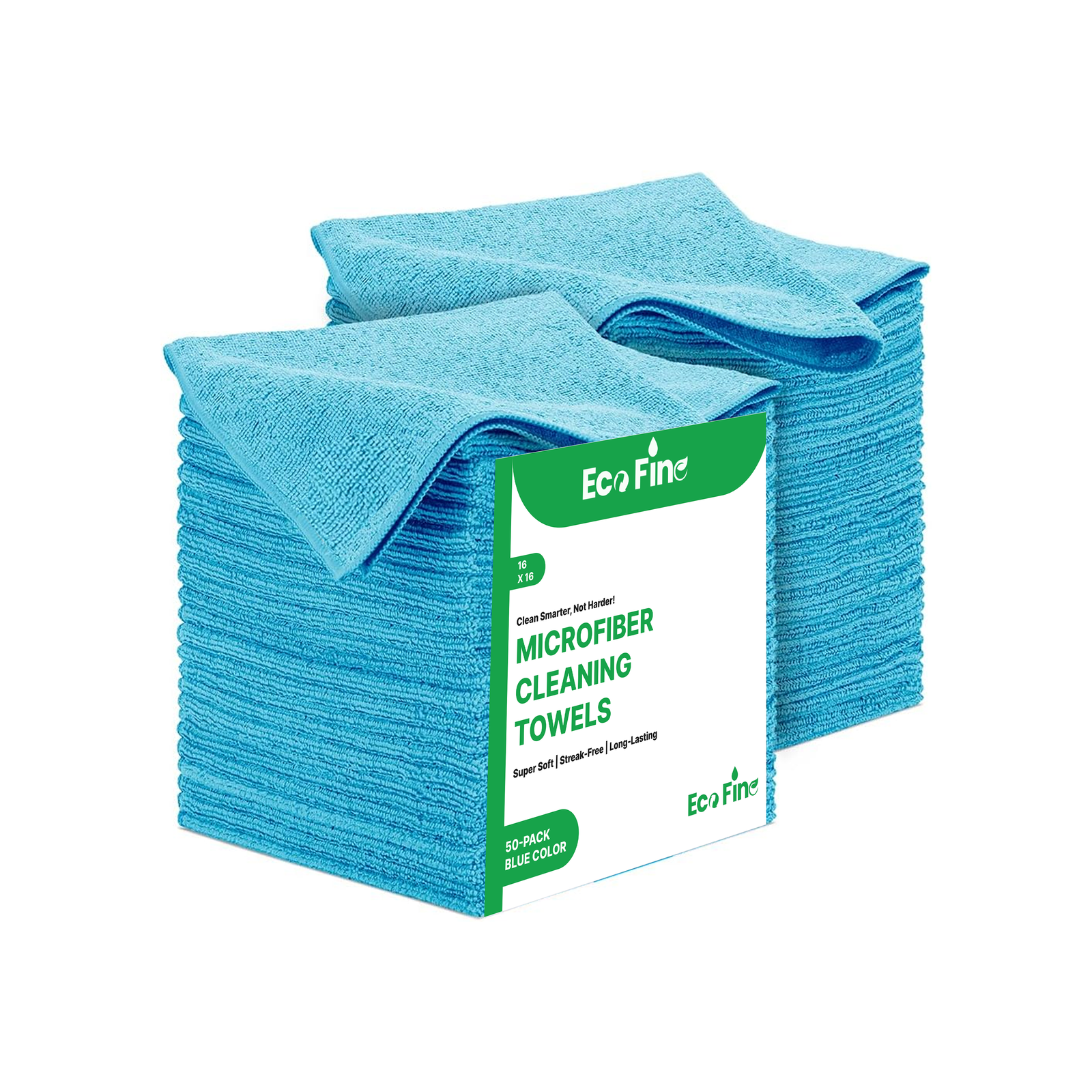 EcoFine Microfiber Cloth - 16" x 16" - 300 GSM