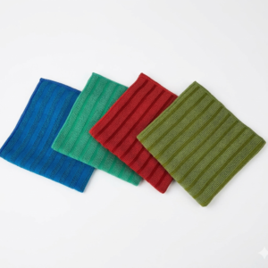 scrubbing kitchen cloth