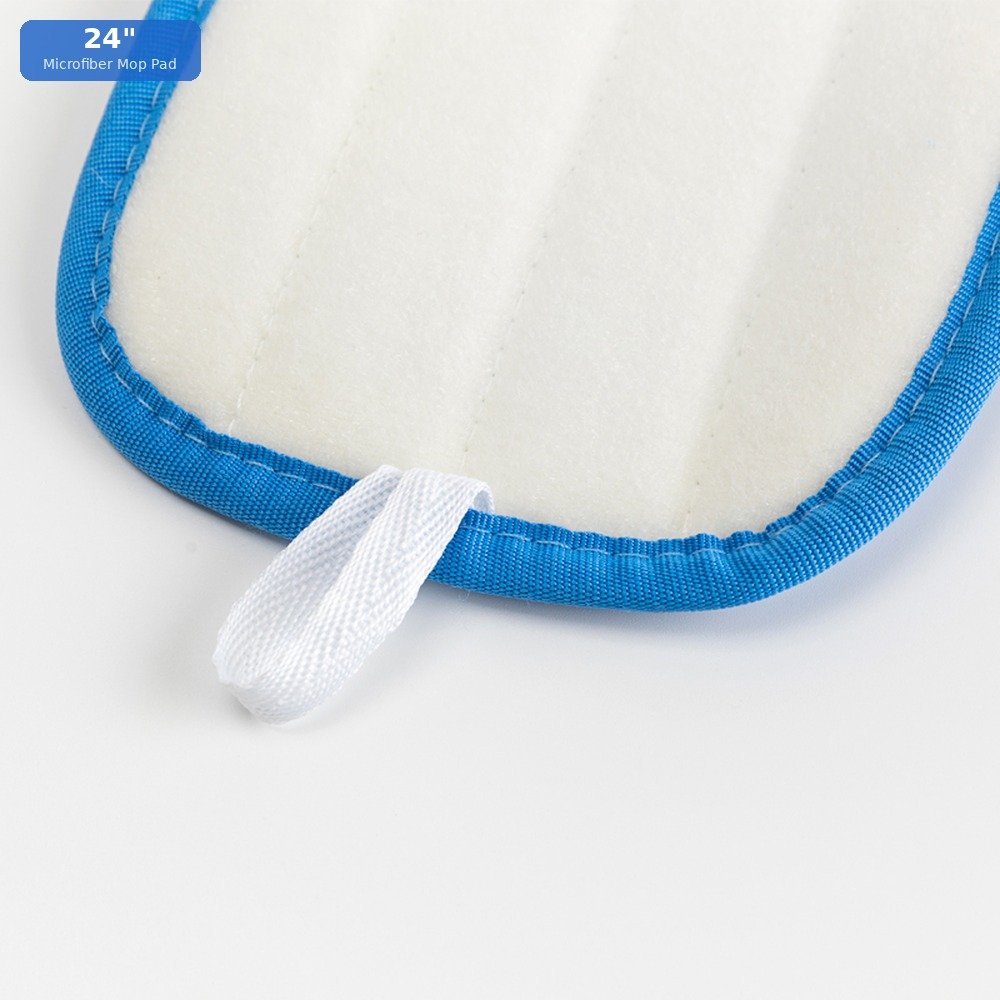 Premium 24 inch wet microfiber mop replacement pad for industrial cleaning