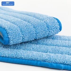 20 inch commercial microfiber wet mop pad for industrial floor cleaning USA