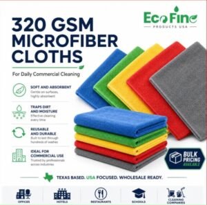 320 GSM microfiber cloths