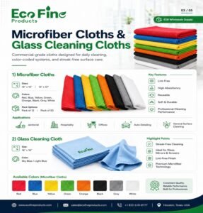 microfiber glass cleaning towels