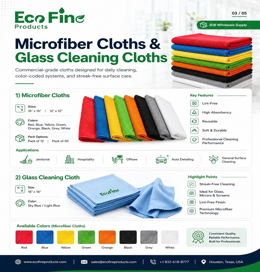 microfiber glass cleaning towels