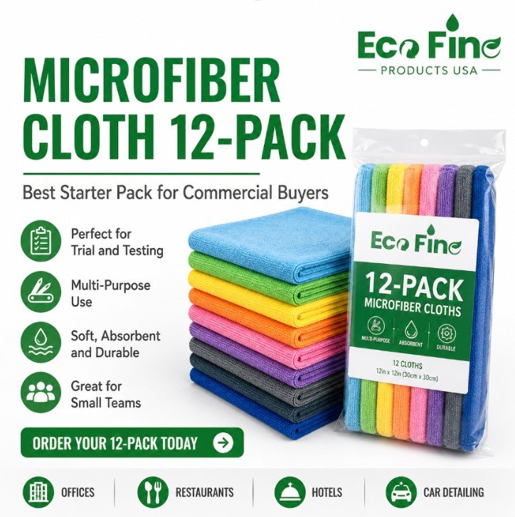 microfiber cloth 12 pack