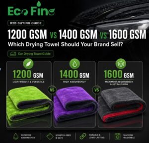 1200 GSM Car Drying Towels