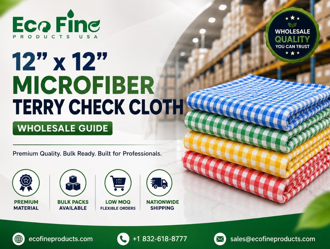 12×12 Microfiber Terry Check Cloth Wholesale Guide