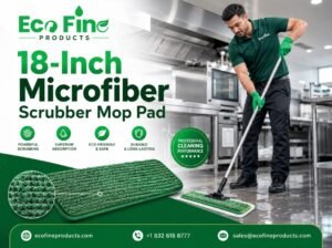 18-Inch Microfiber Scrubber Mop Pad Wholesale
