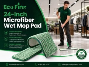 24-Inch Microfiber Wet Mop Pad Wholesale