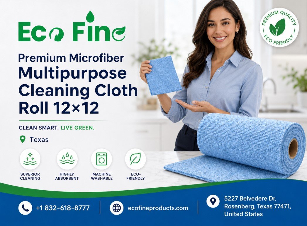 Microfiber Cleaning Cloth Roll 12×12