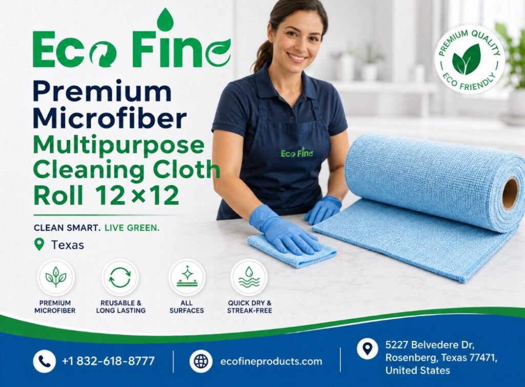 Microfiber Cleaning Cloth Roll 12×12