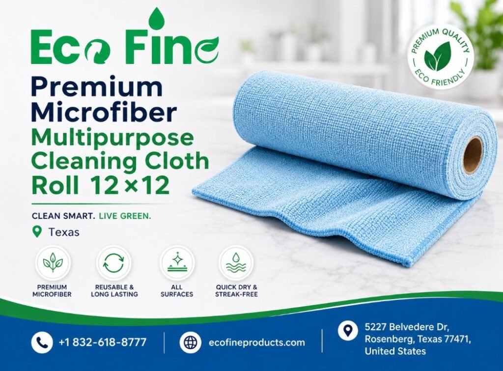 Microfiber Cleaning Cloth Roll 12×12