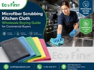 Microfiber Scrubbing Cloth For Commercial Kitchens