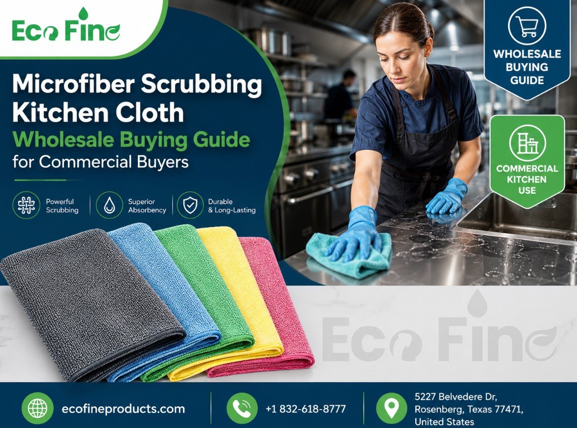 Microfiber Scrubbing Cloth For Commercial Kitchens