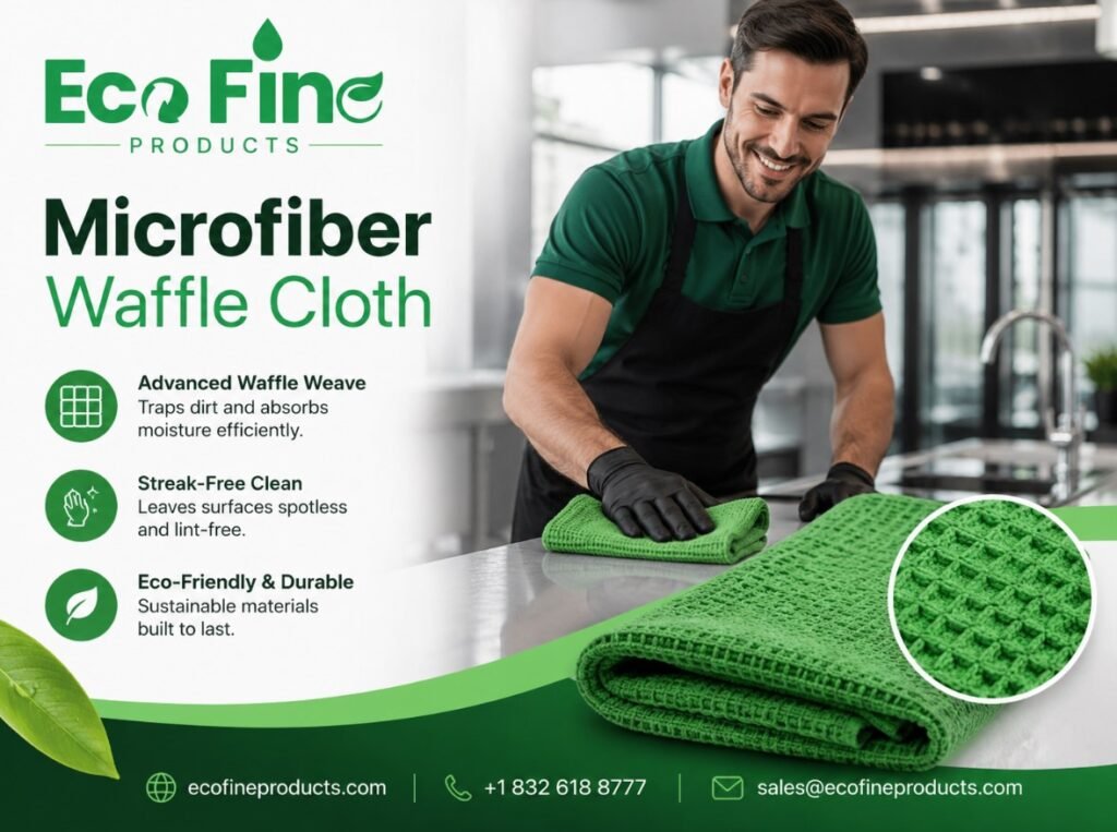 Microfiber Waffle Cloth 