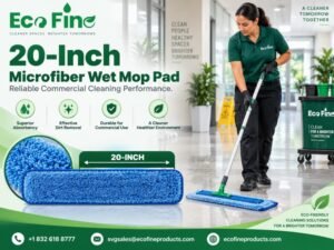 20-Inch Microfiber Wet Mop Pad