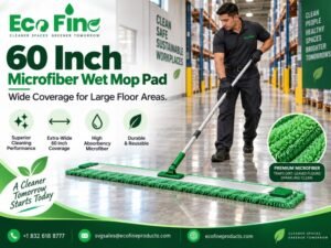 60 Inch Microfiber Wet Mop Pad