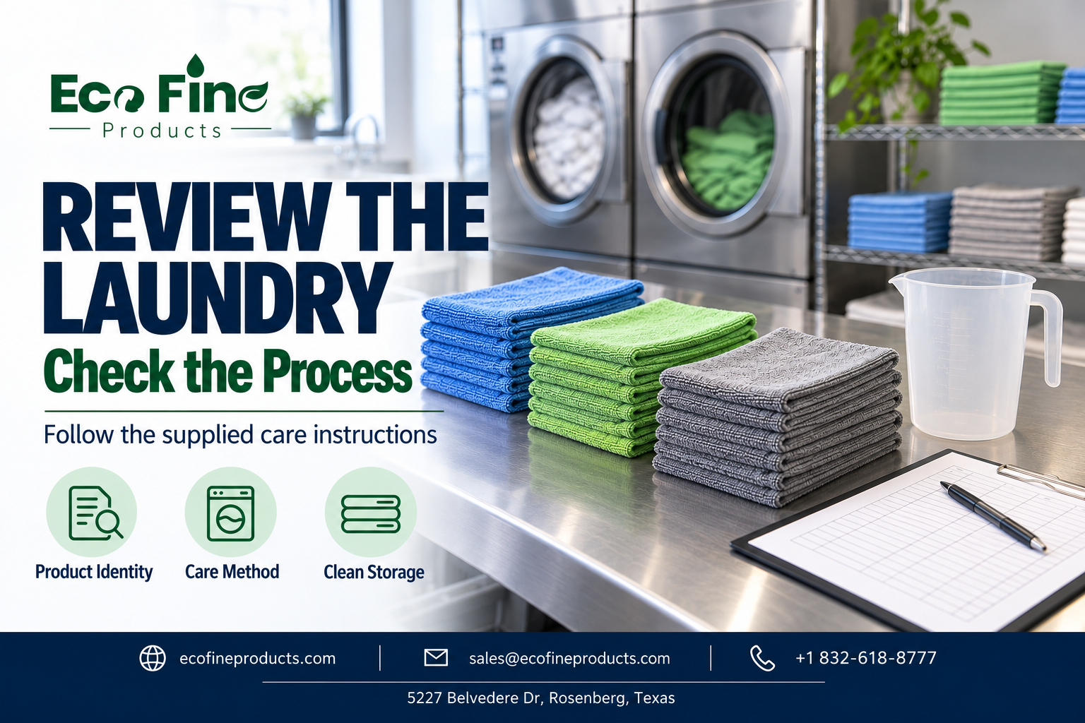EcoFine Products: Review The Laundry — Check the Process.