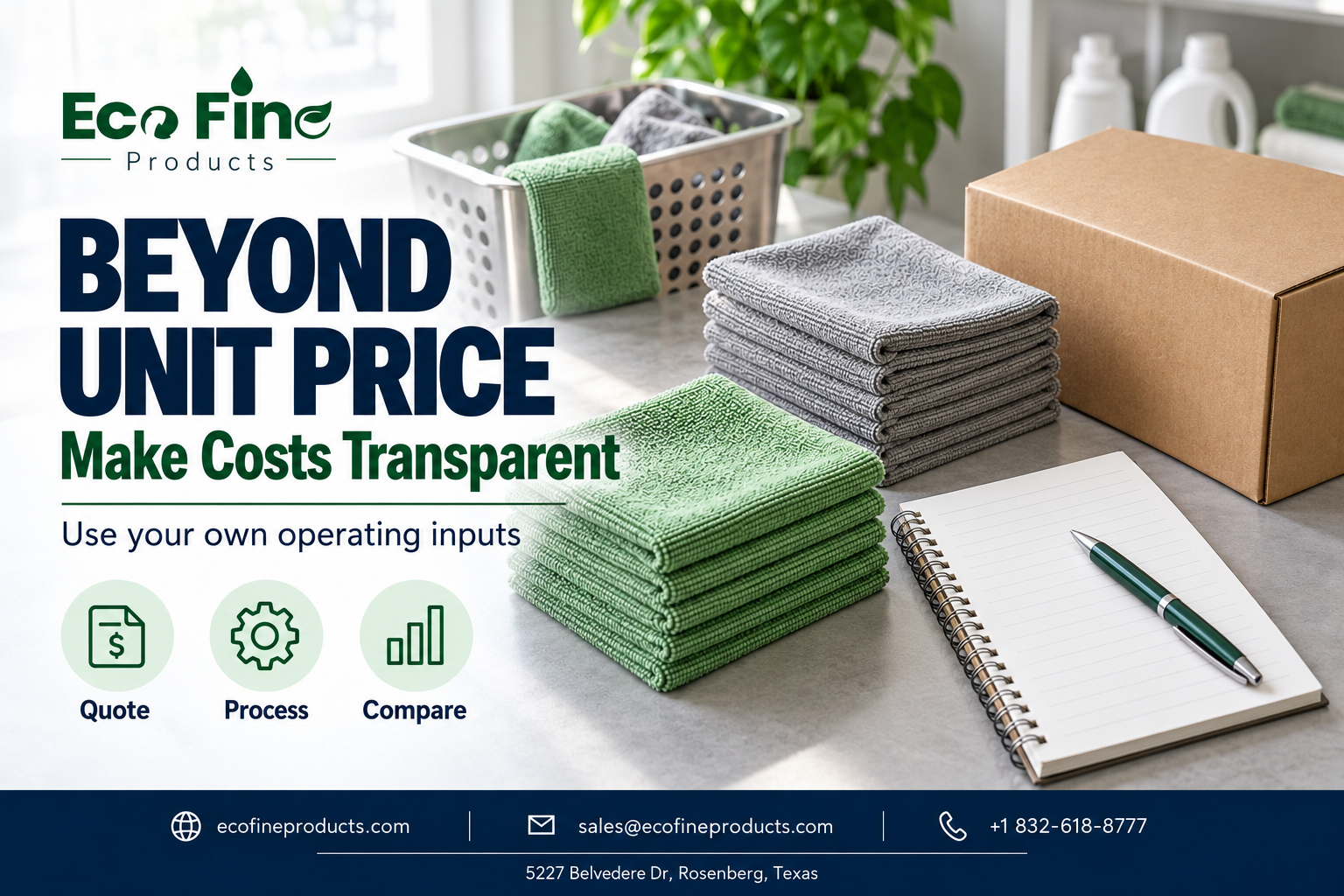 EcoFine Products: Beyond Unit Price — Make Costs Transparent.